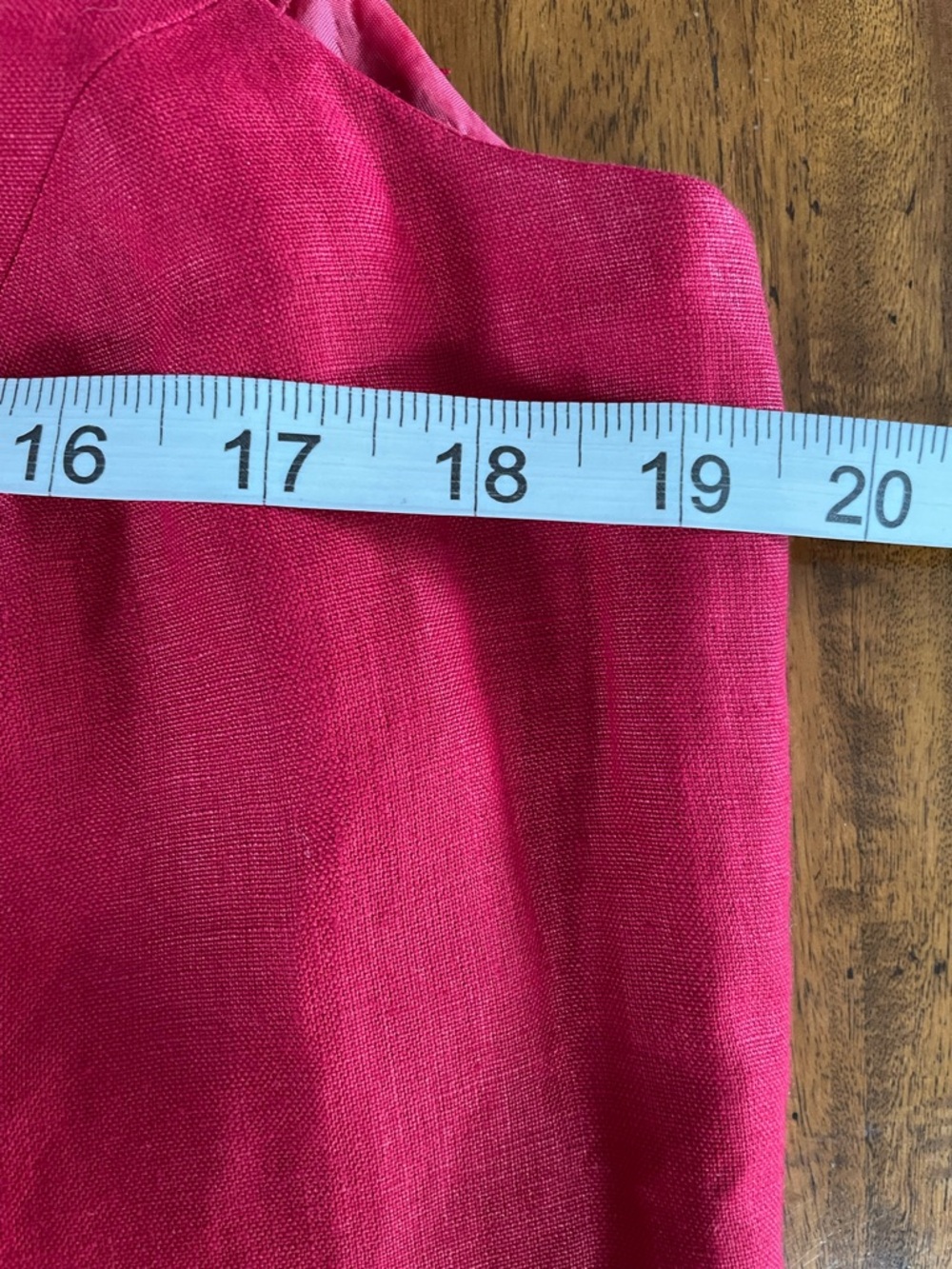Talbots Vintage 12 True Red 100% Irish Linen Lined Sheath Classic Timeless Work - Picture 12 of 13